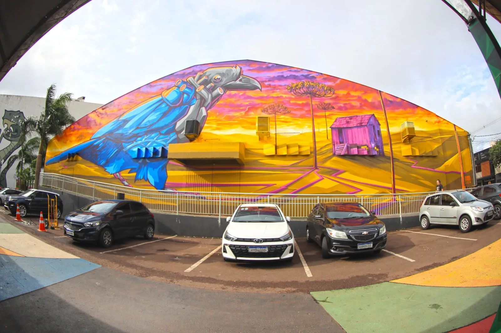 Graffiti GAMEX: Cascavel respira arte e recebe mais um grande mural de graffiti