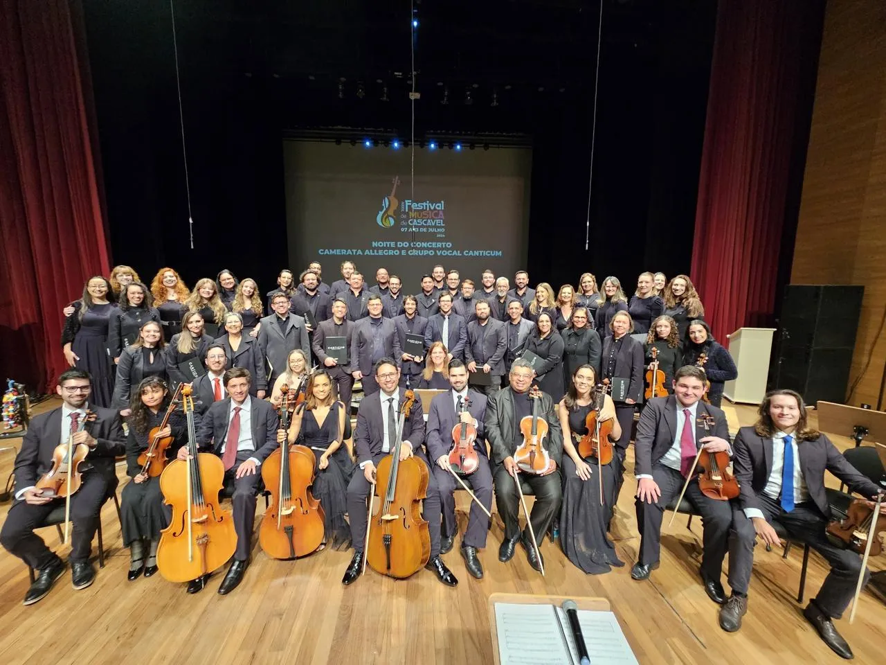 Camerata Allegro e Canticum Vocal apresentam concerto em homenagem a Mozart e Puccini nesta terça-feira