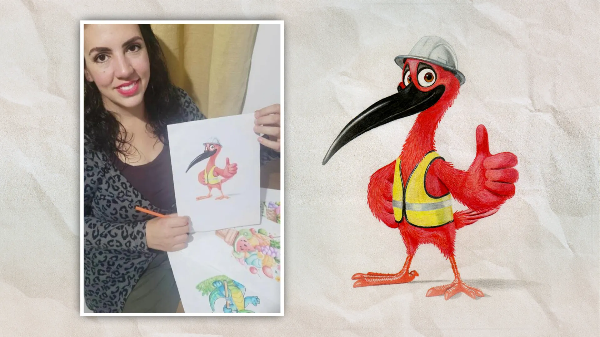 Concurso cultural elege ave Guará como mascote oficial da Ponte de Guaratuba