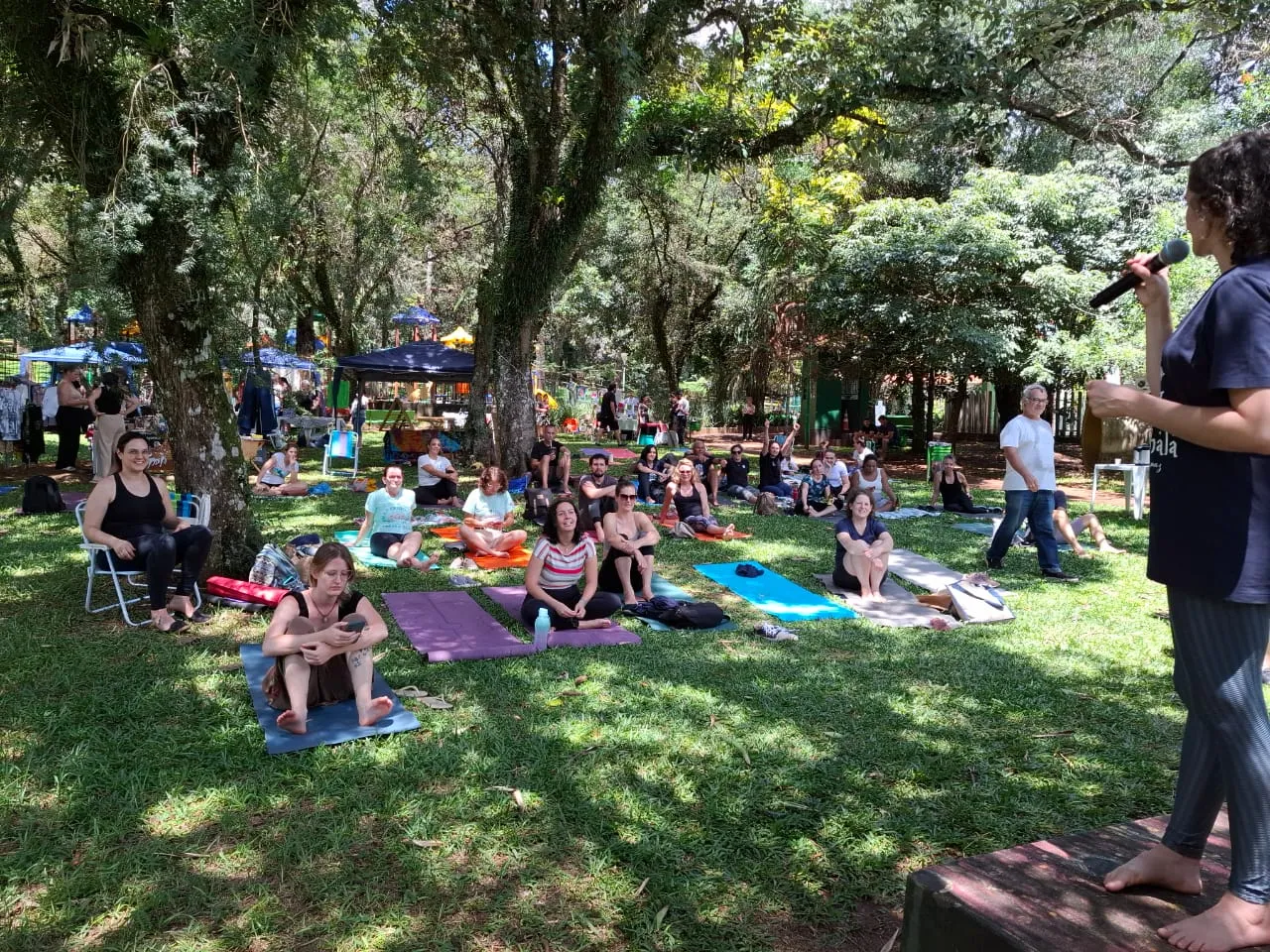 1º Festival de Yoga no Parque Tarquínio atraiu diversos públicos com programação especial