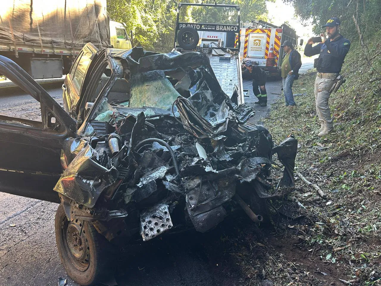Cinco jovens morrem em grave acidente no Sudoeste do Paraná