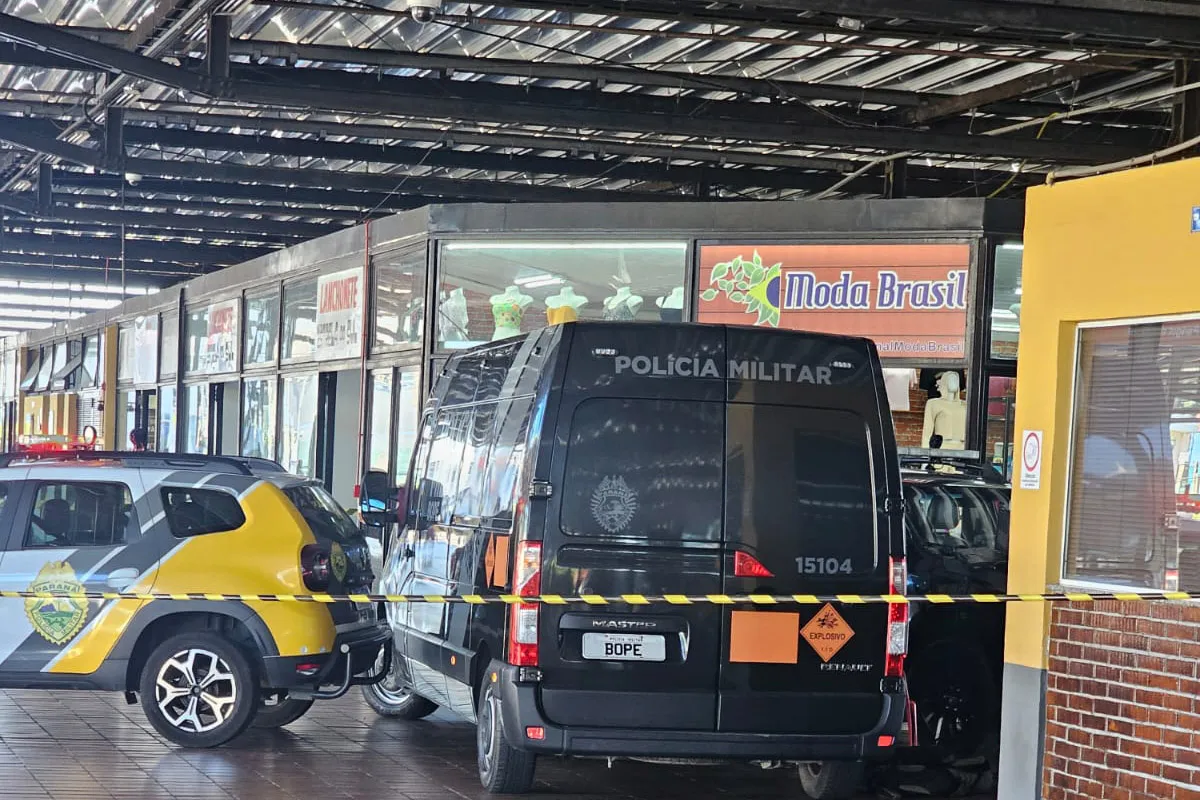 PMPR neutraliza artefato explosivo encontrado no Terminal do Boqueirão em Curitiba