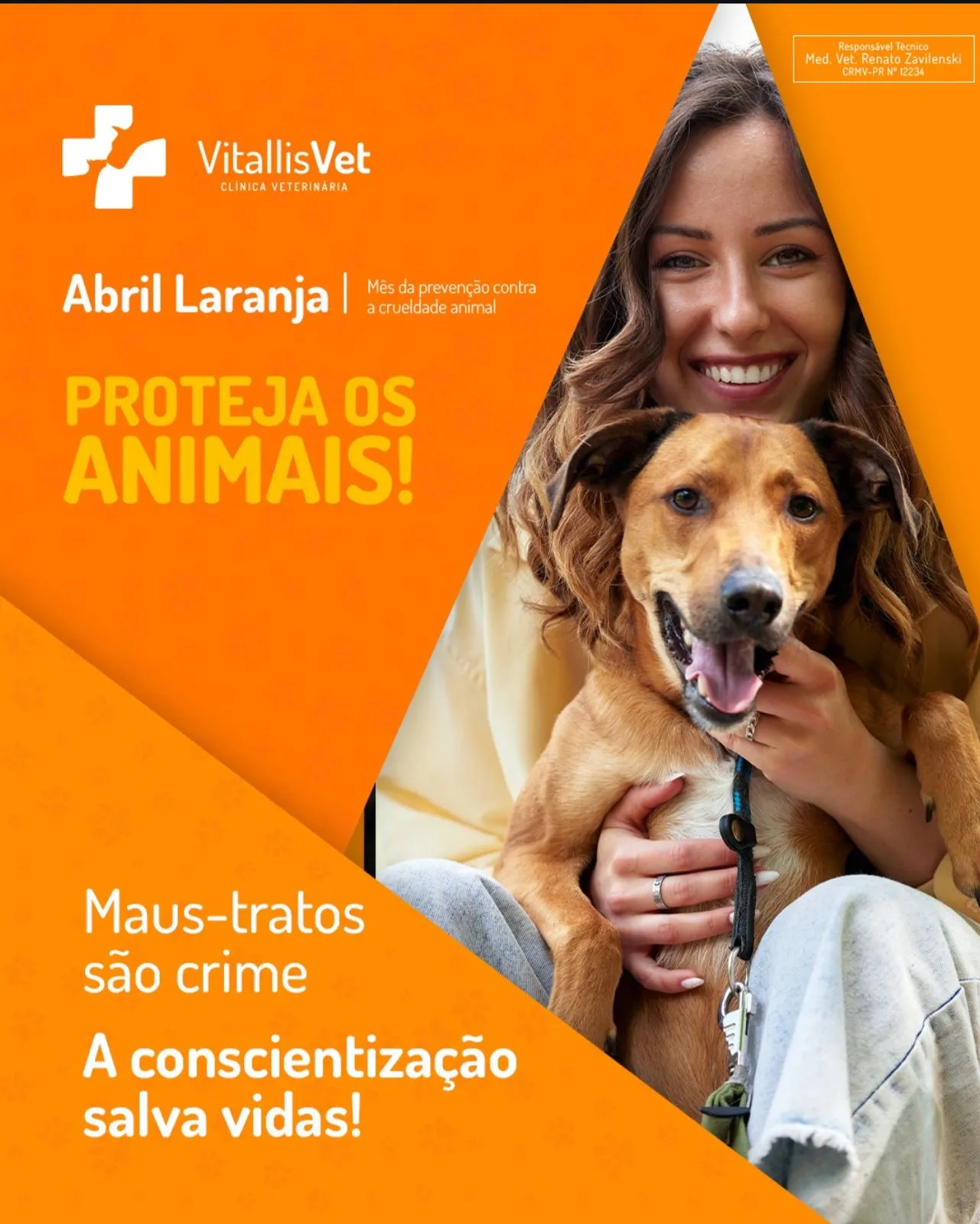 Abril Laranja convoca a sociedade para proteger os animais