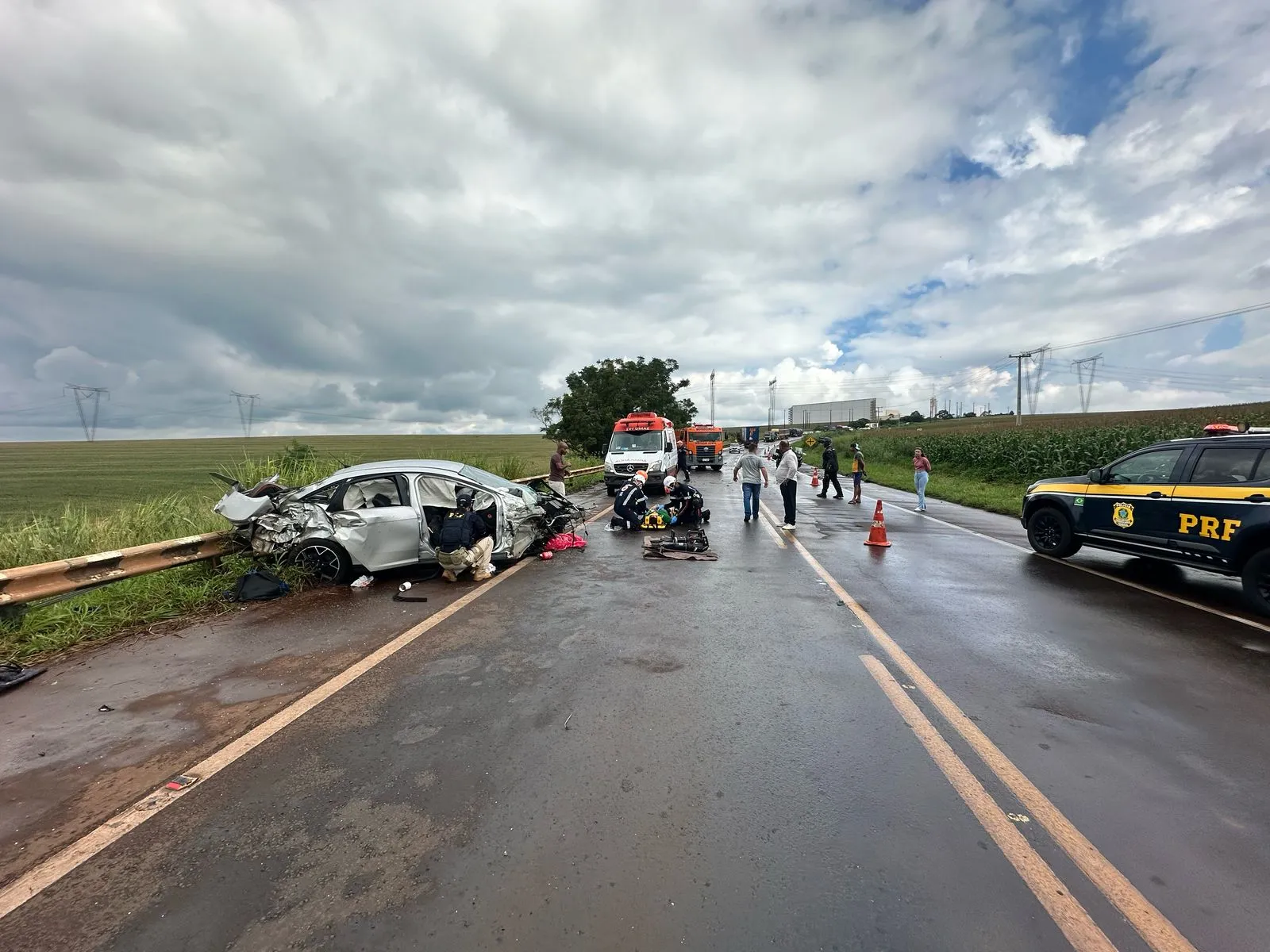 Menino de 12 anos morre em grave acidente na  BR-369