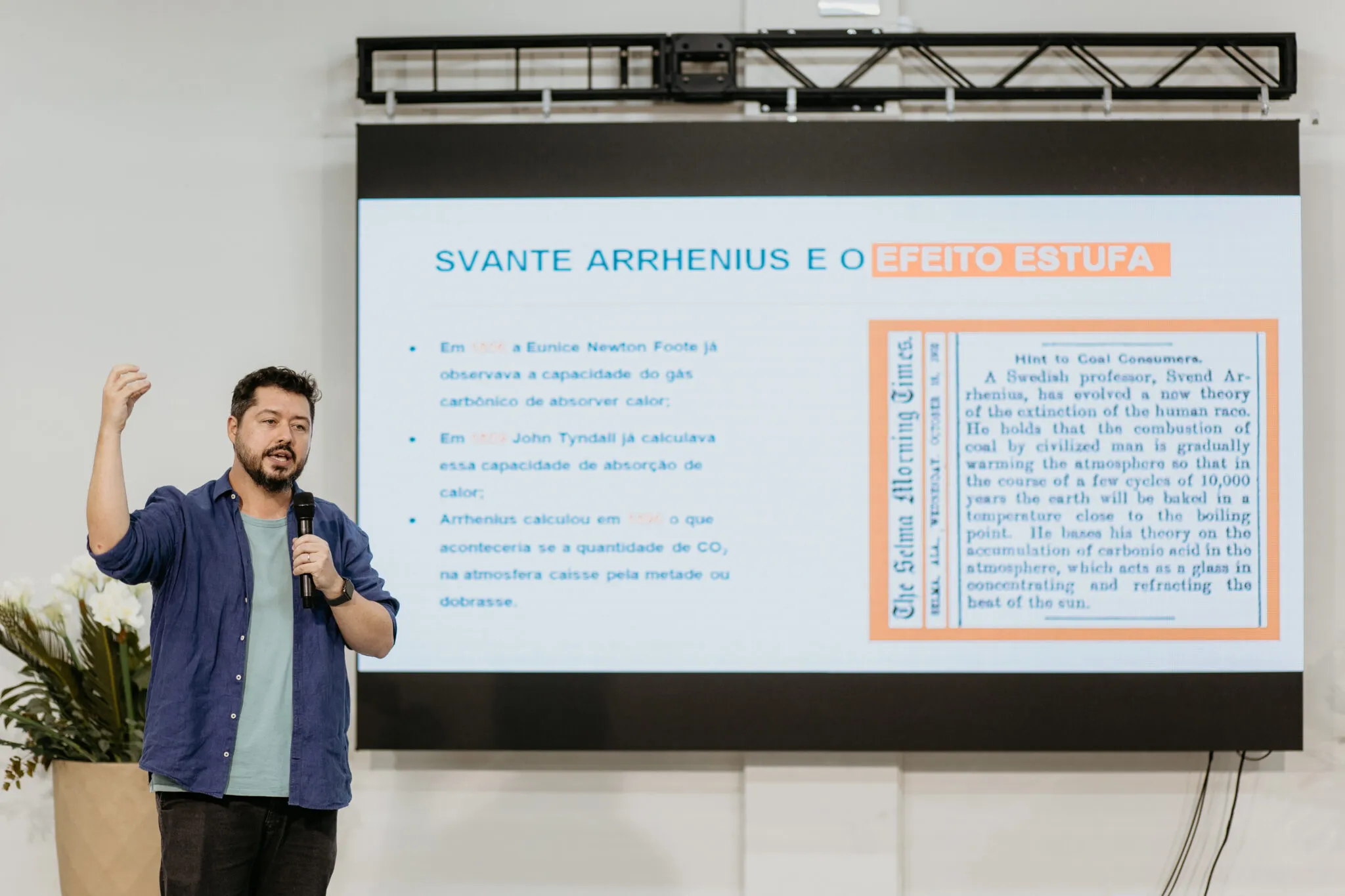 Seminários com Atila Iamarino despertam interesse do público para as mudanças climáticas