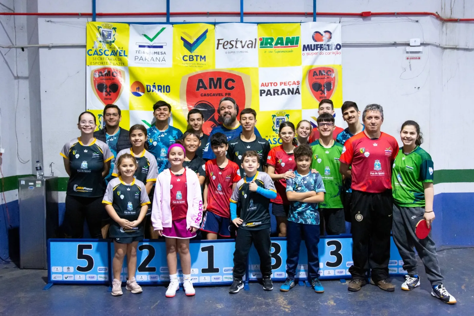 Foz do Iguaçu é destaque no Campeonato Paranaense de Tênis de Mesa