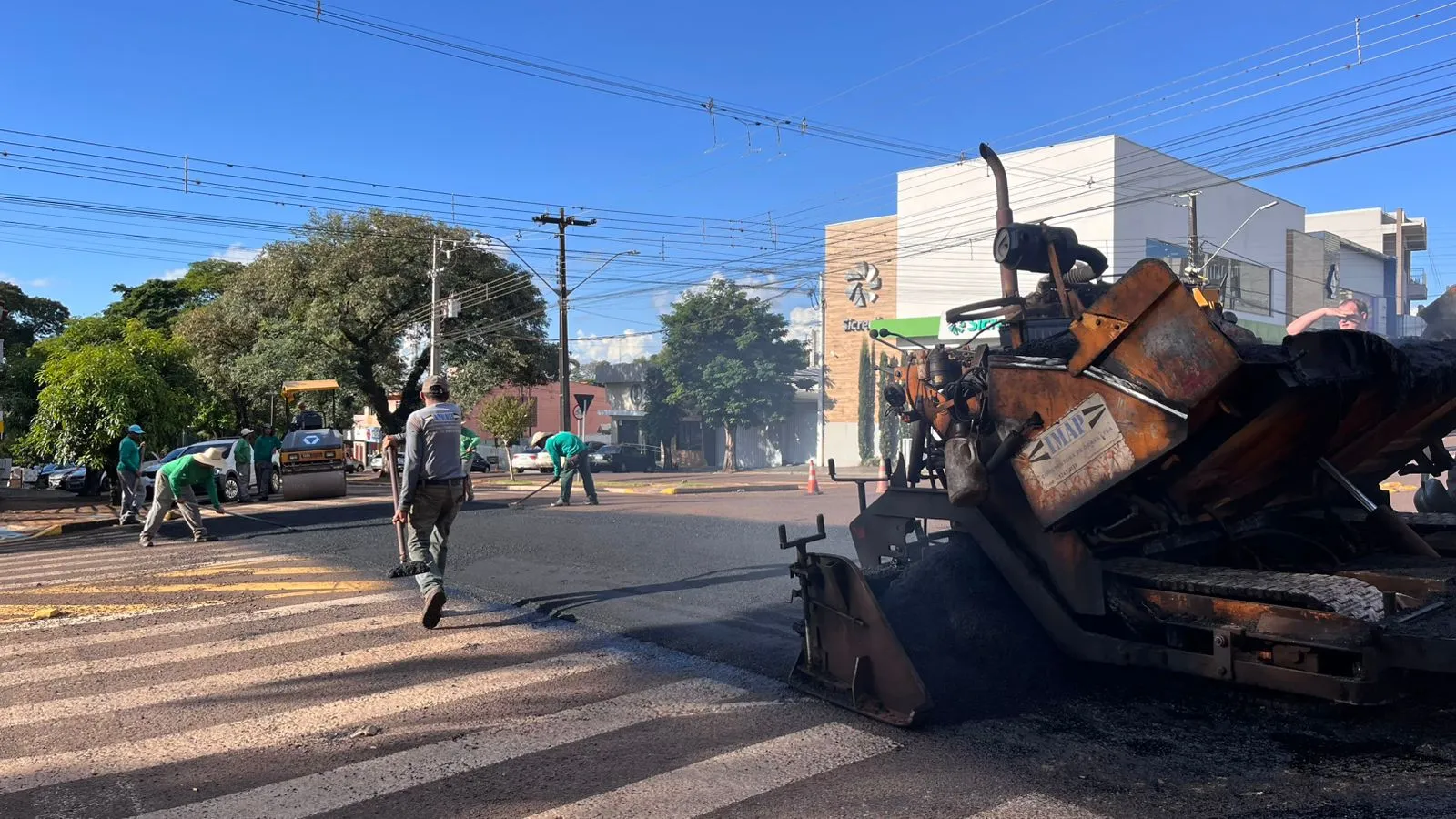 Pavimentação avança em Corbélia