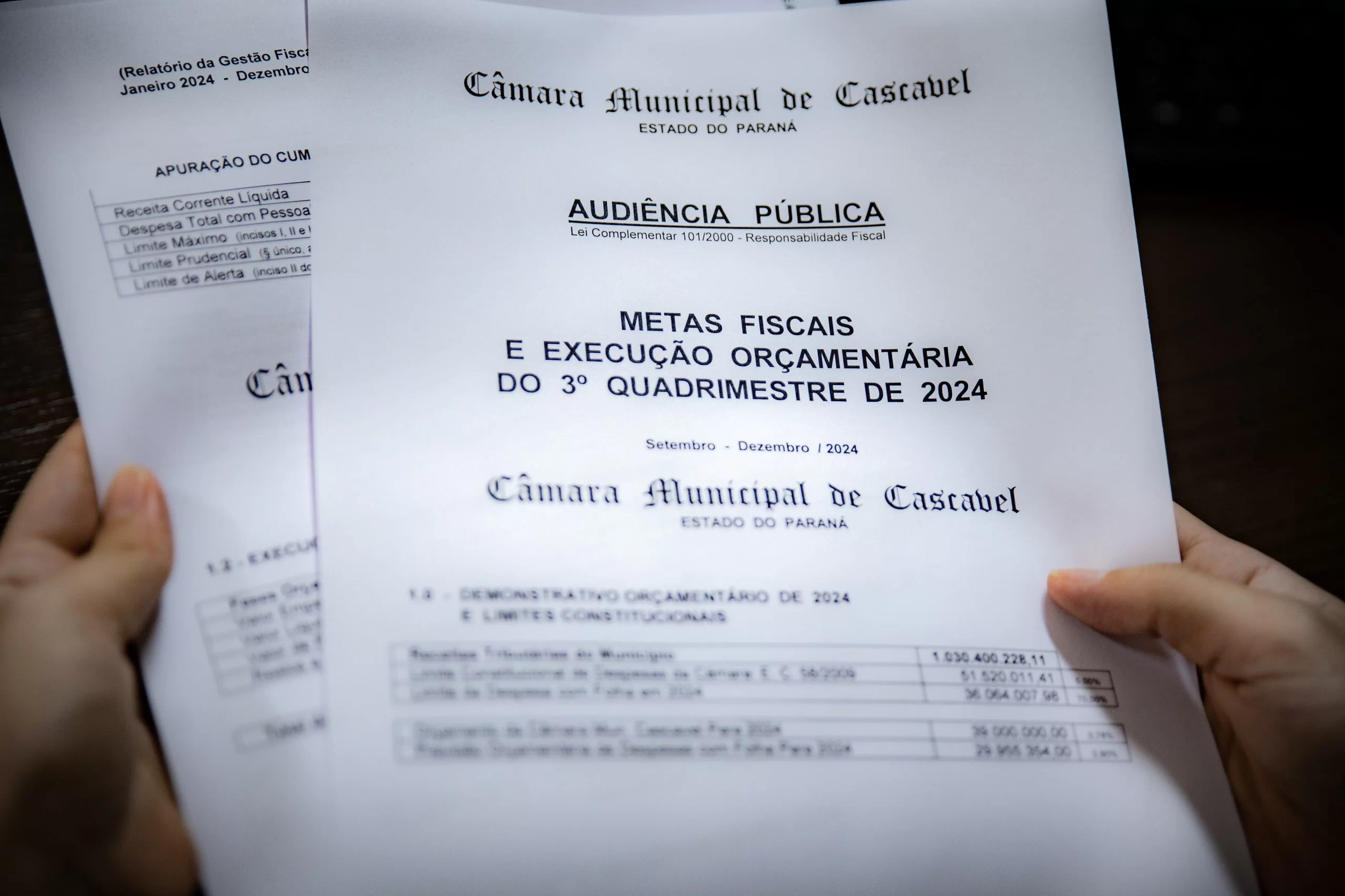 Prestação de Contas da Prefeitura e da Câmara será na sexta-feira