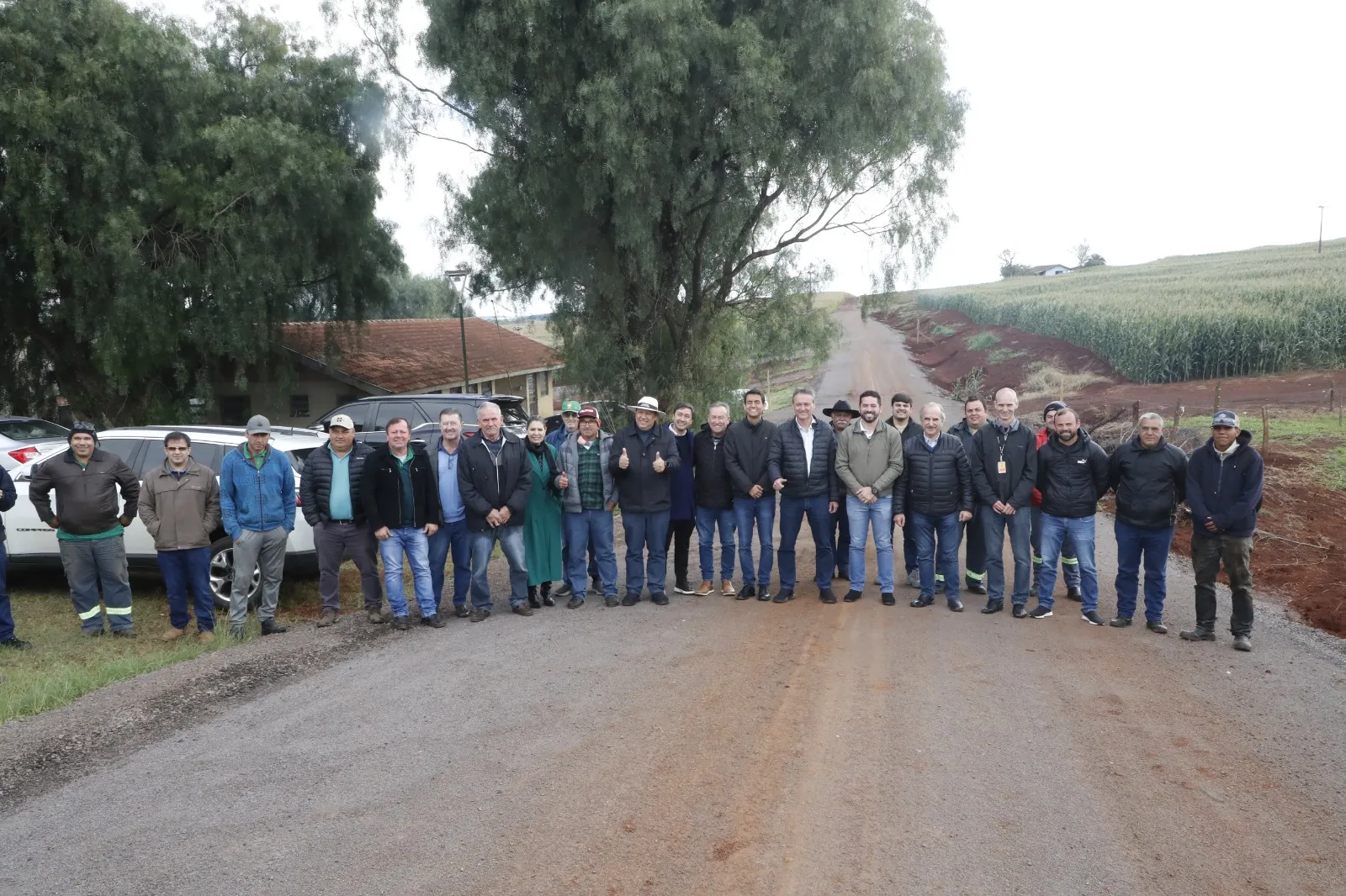 Prefeitura garante mais estrutura na área rural com entrega de pavimentação na comunidade Nossa Senhora da Salete