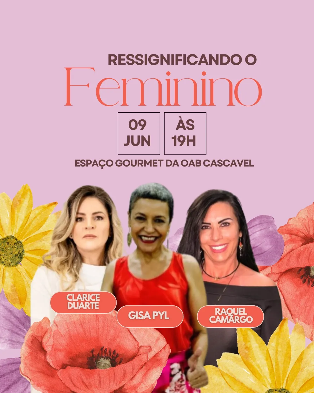 Cascavel recebe evento “Ressignificando o Feminino” com foco no bem-estar e autocuidado
