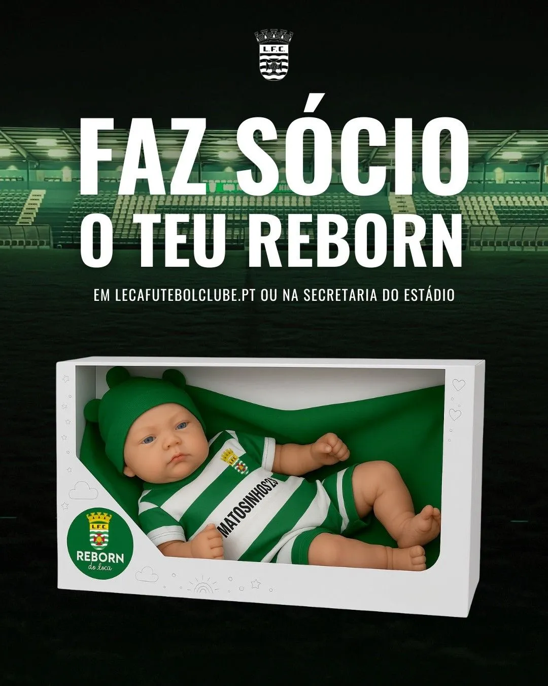 Time de Portugal anuncia que aceita bebês reborn como sócios