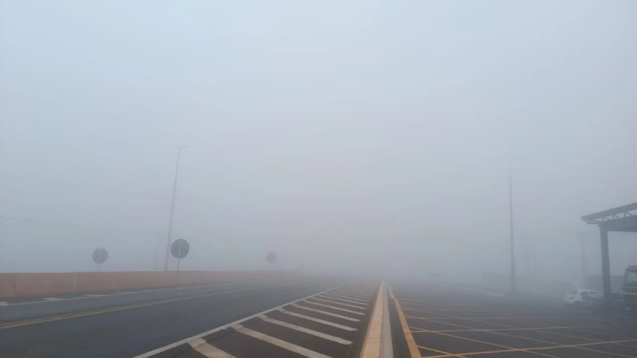 Cascavel amanhece com forte neblina e temperaturas baixas