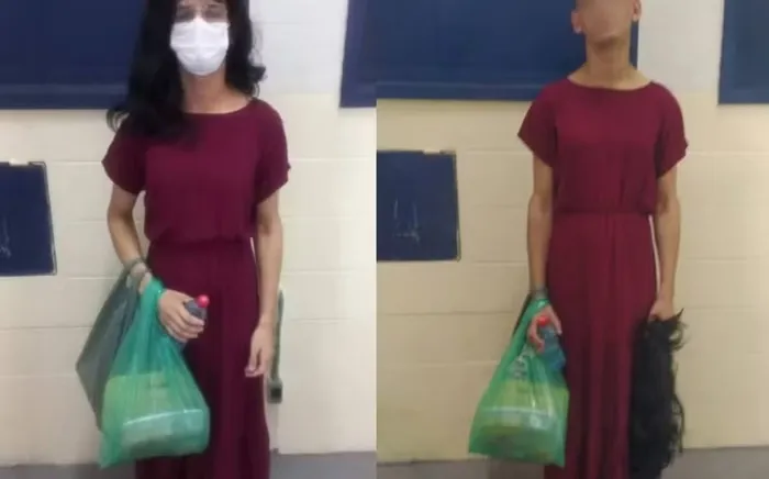 Detento tenta fugir vestido de mulher, mas é flagrado por agentes