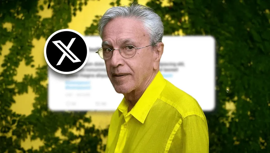 Caetano Veloso será indenizado após ser chamado de “pedaço de merda” no X