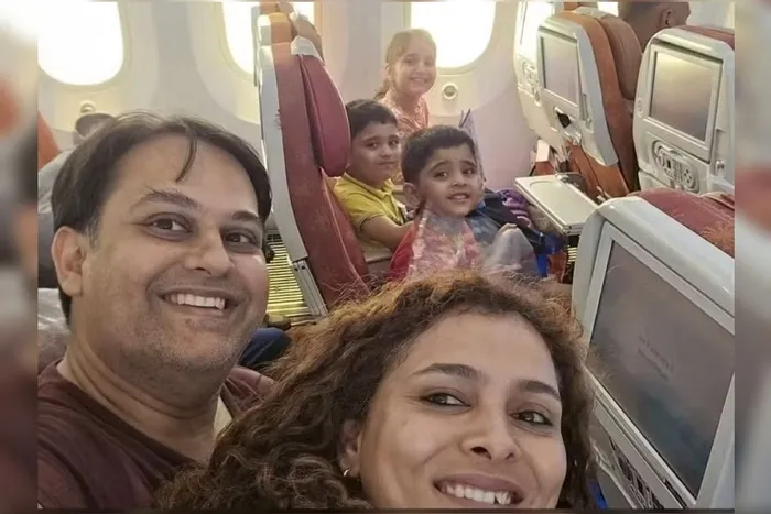 Tragédia na Índia: família registra última foto antes de avião cair