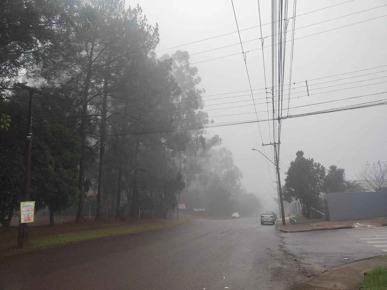 Neblina toma conta de Cascavel nesta sexta-feira