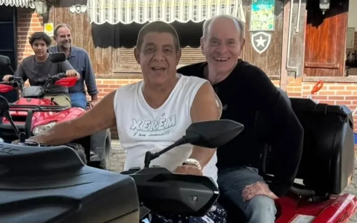 Zeca Pagodinho e Ney Matogrosso agitam a web com encontro inesperado