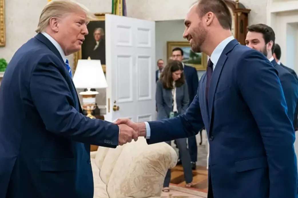 Governo Trump pede discrição a Eduardo Bolsonaro sobre possíveis sanções a Alexandre de Moraes
