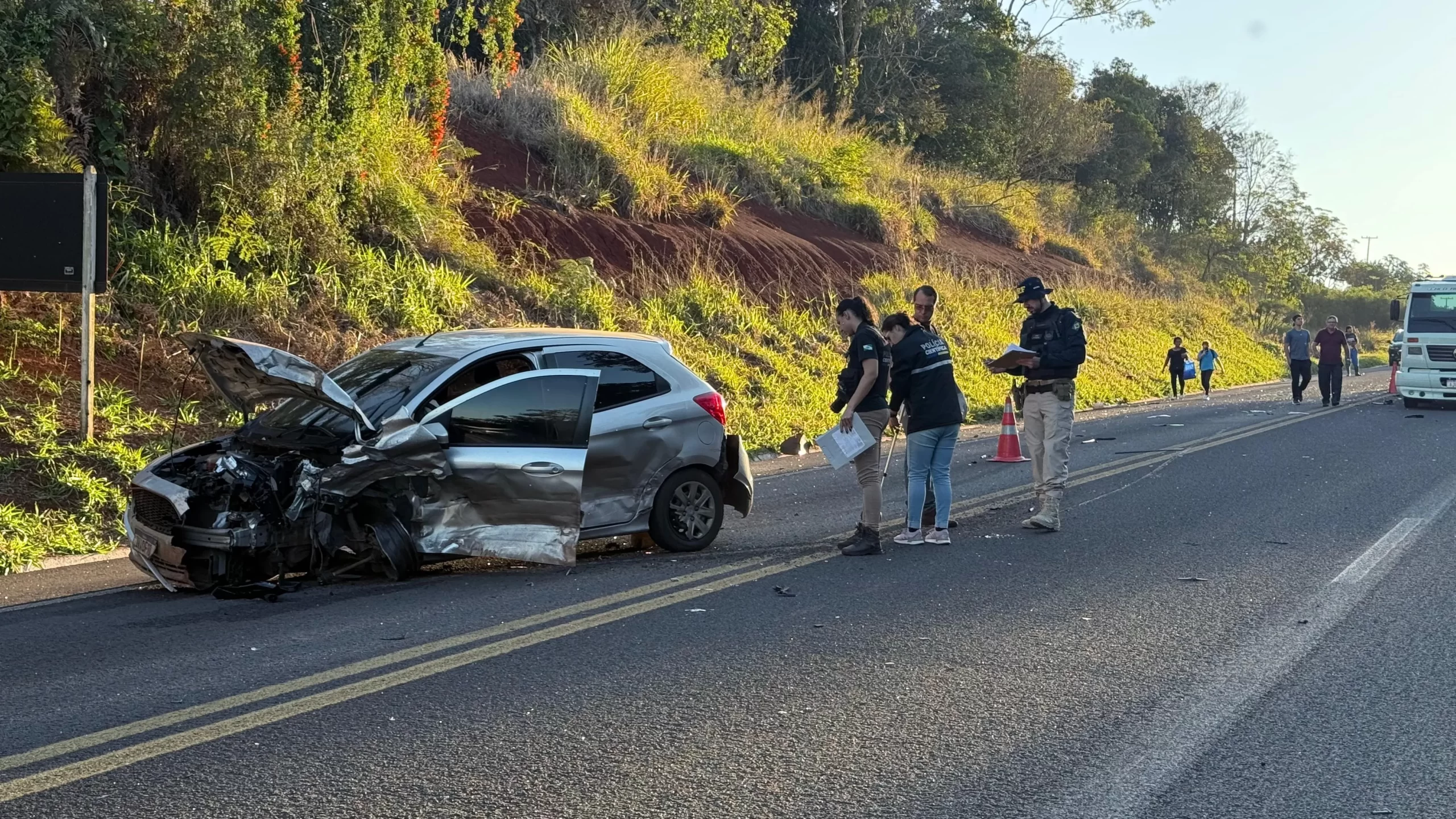 Colisão grave na BR-487 em Araruna deixa dois mortos e dois feridos