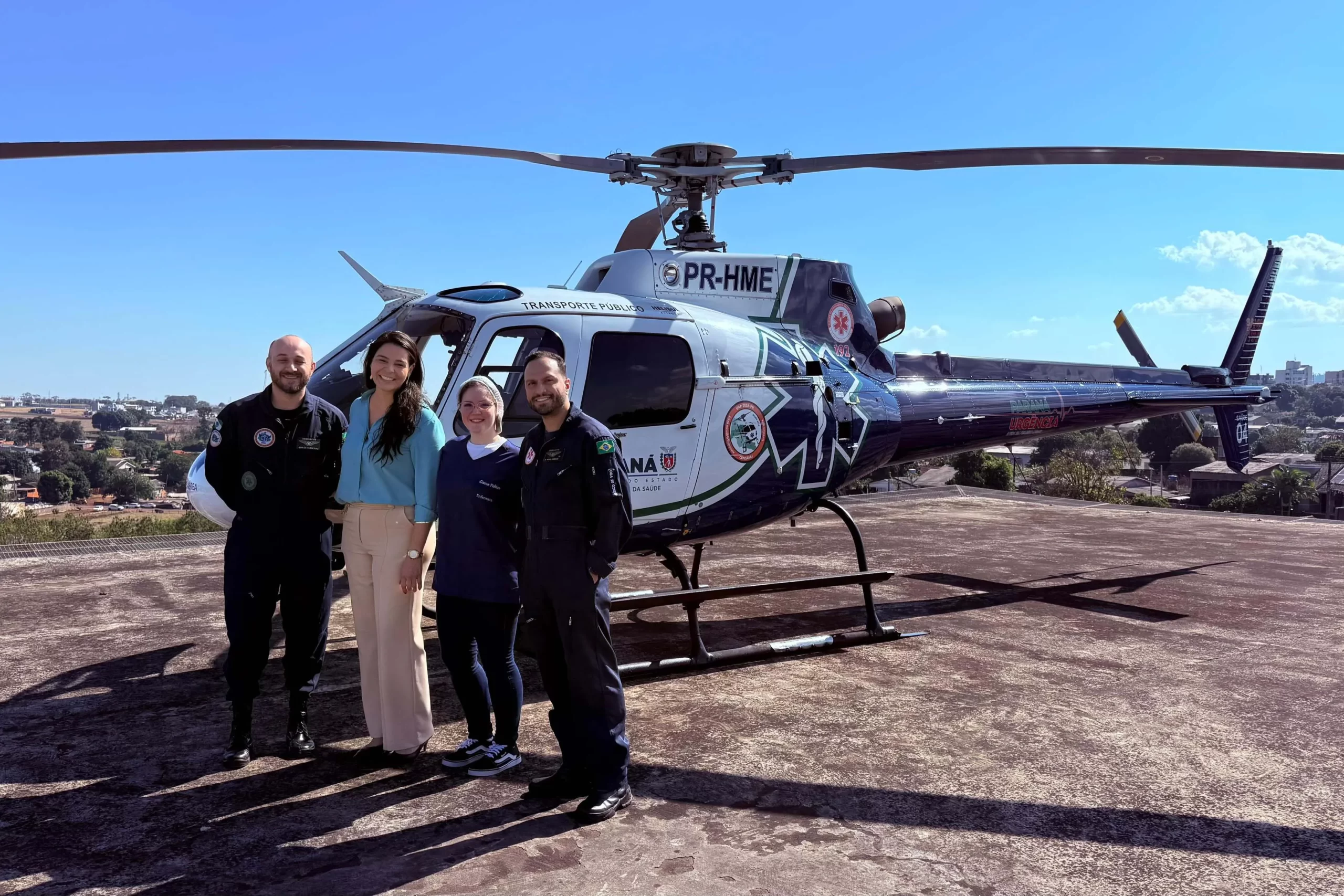 Com estrutura reforçada, hospital do Oeste salva bebê após transporte aeromédico
