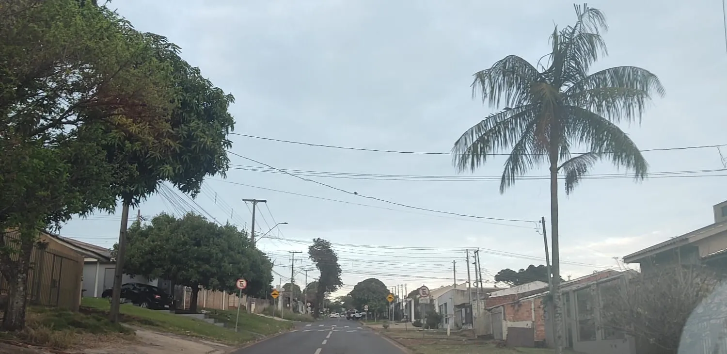 Temperaturas amenas e tempo seco marcam o clima desta quinta-feira em Cascavel