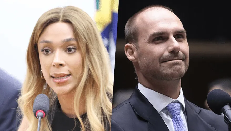 Transfobia: Chamada de João, Erika Hilton processa Eduardo Bolsonaro