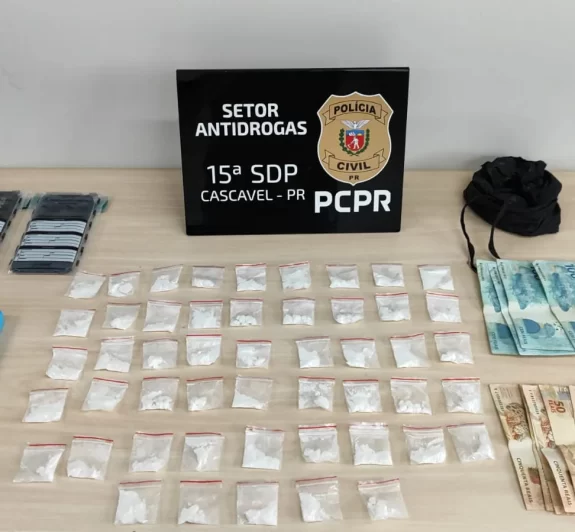Polícia Civil flagra indivíduo realizando tráfico de drogas no modo delivery em Cascavel