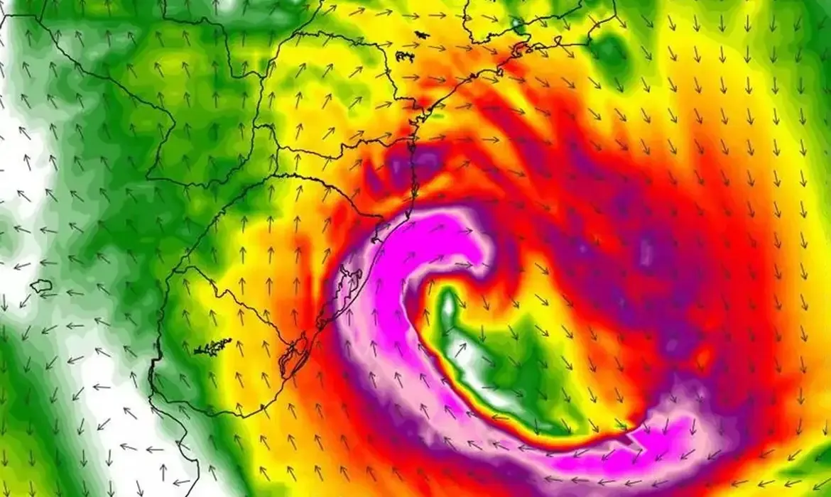 Ciclone mantém tempo instável no Sul e Sudeste