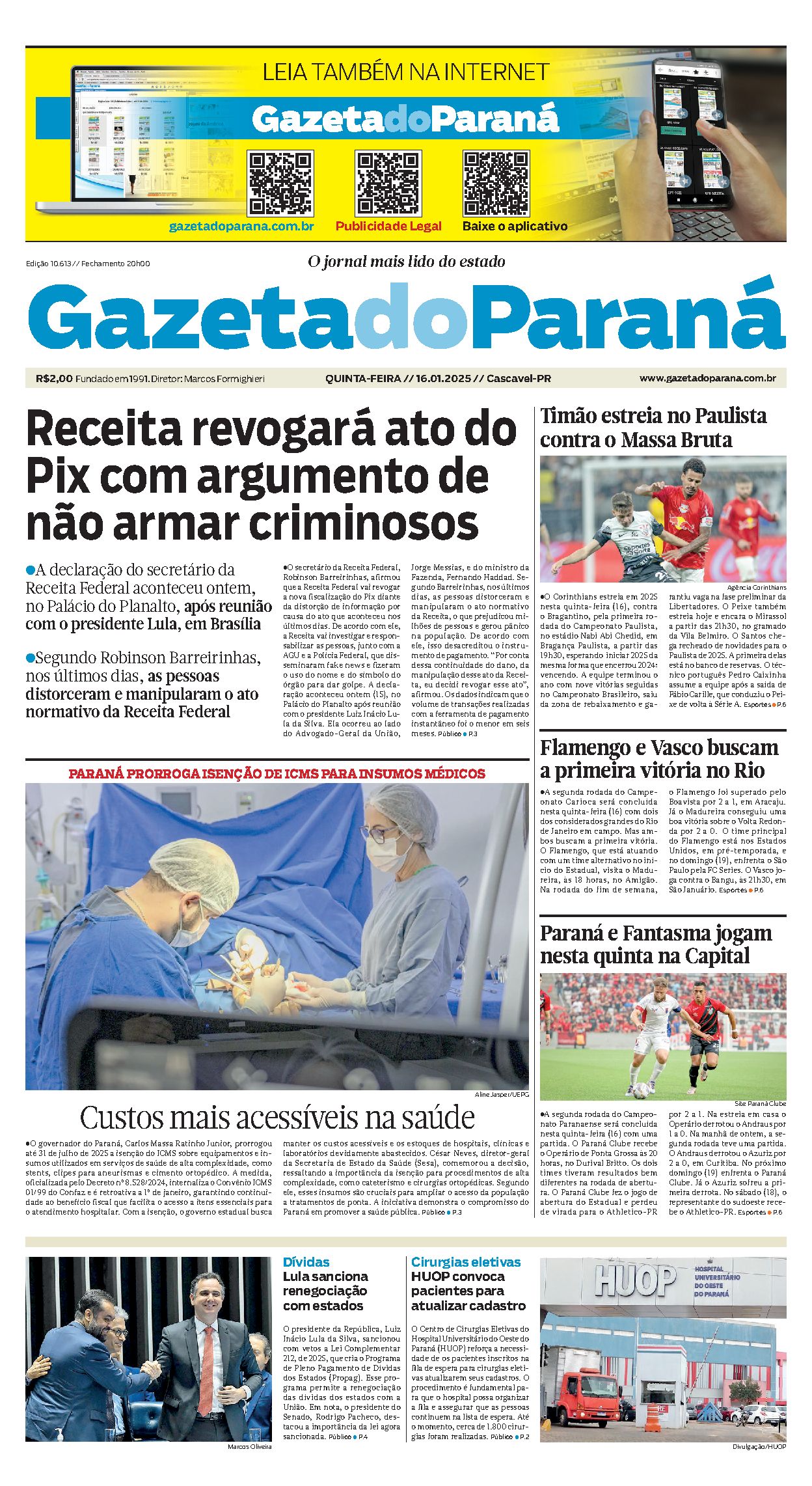 Capa da edição 10613