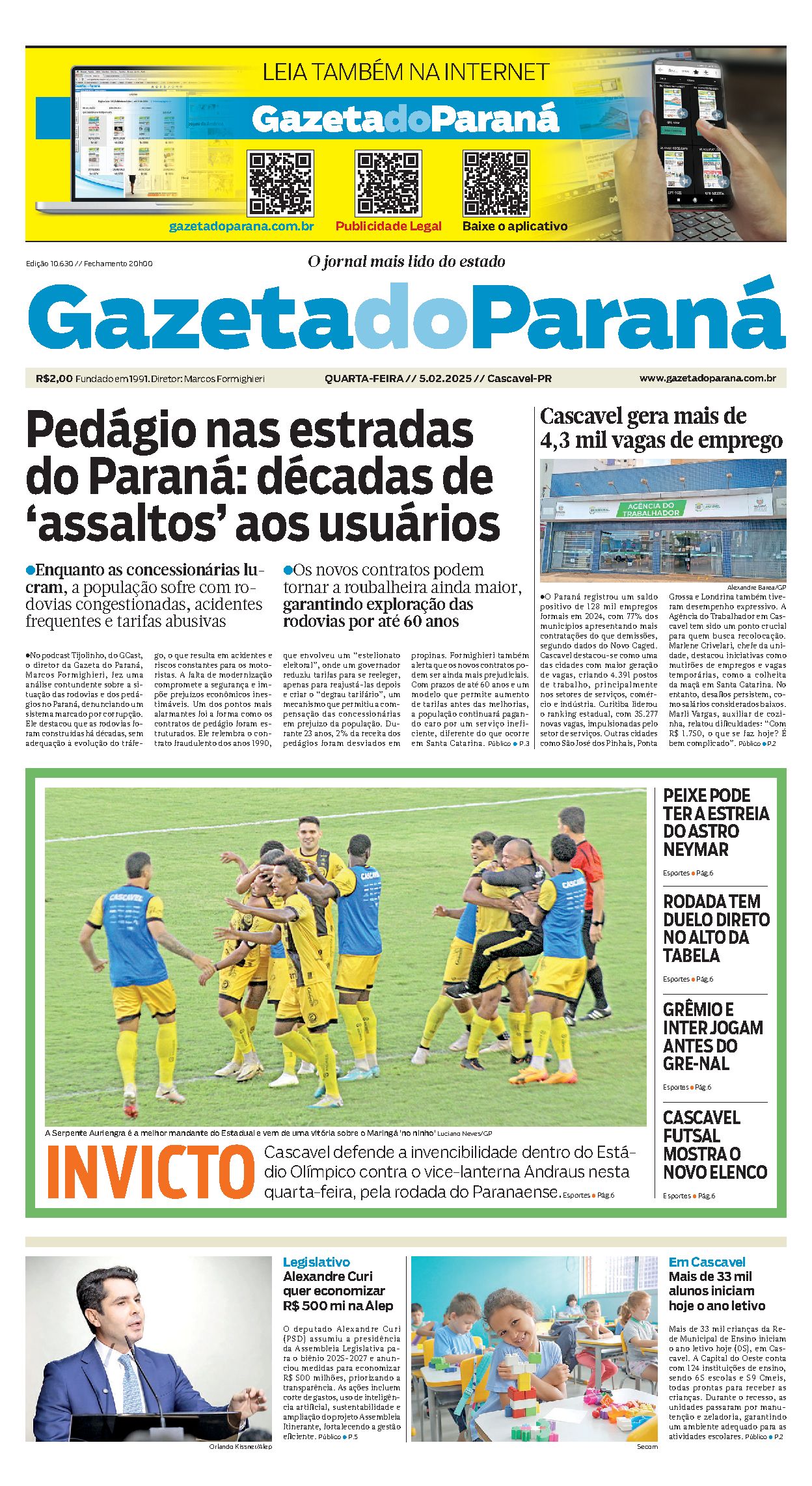 Capa da edição 10630