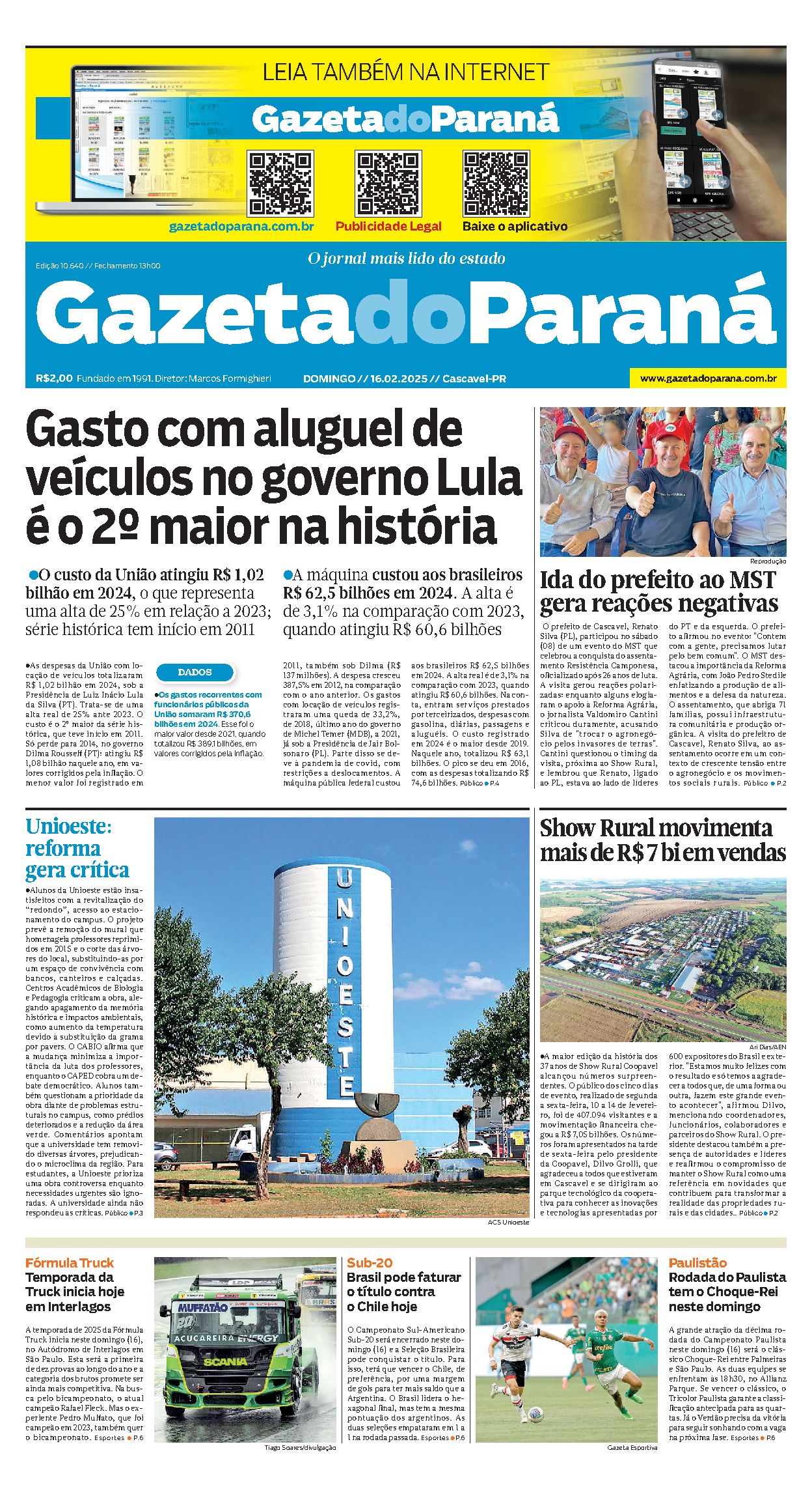 Capa da edição 10640