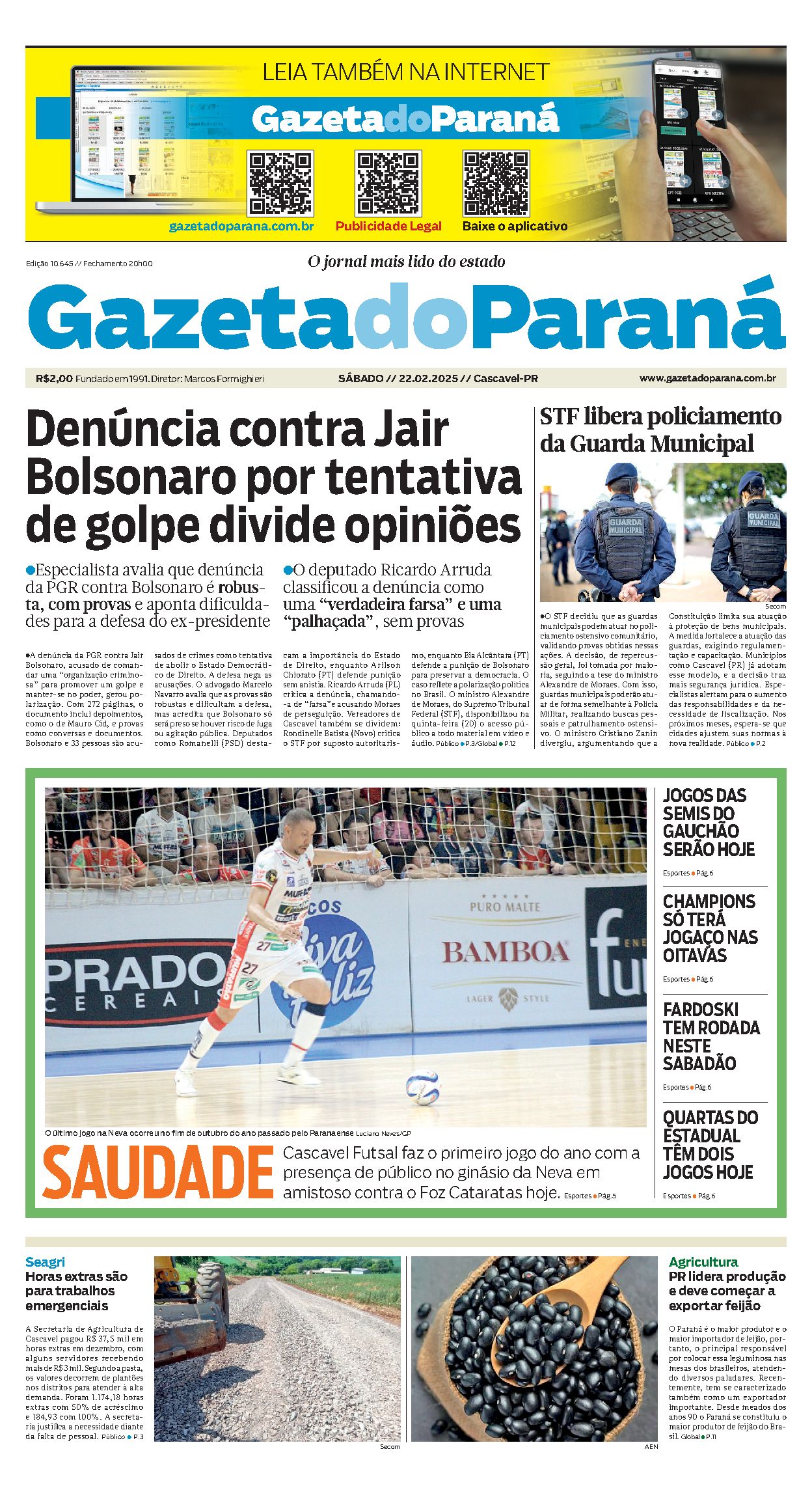 Capa da edição 10645