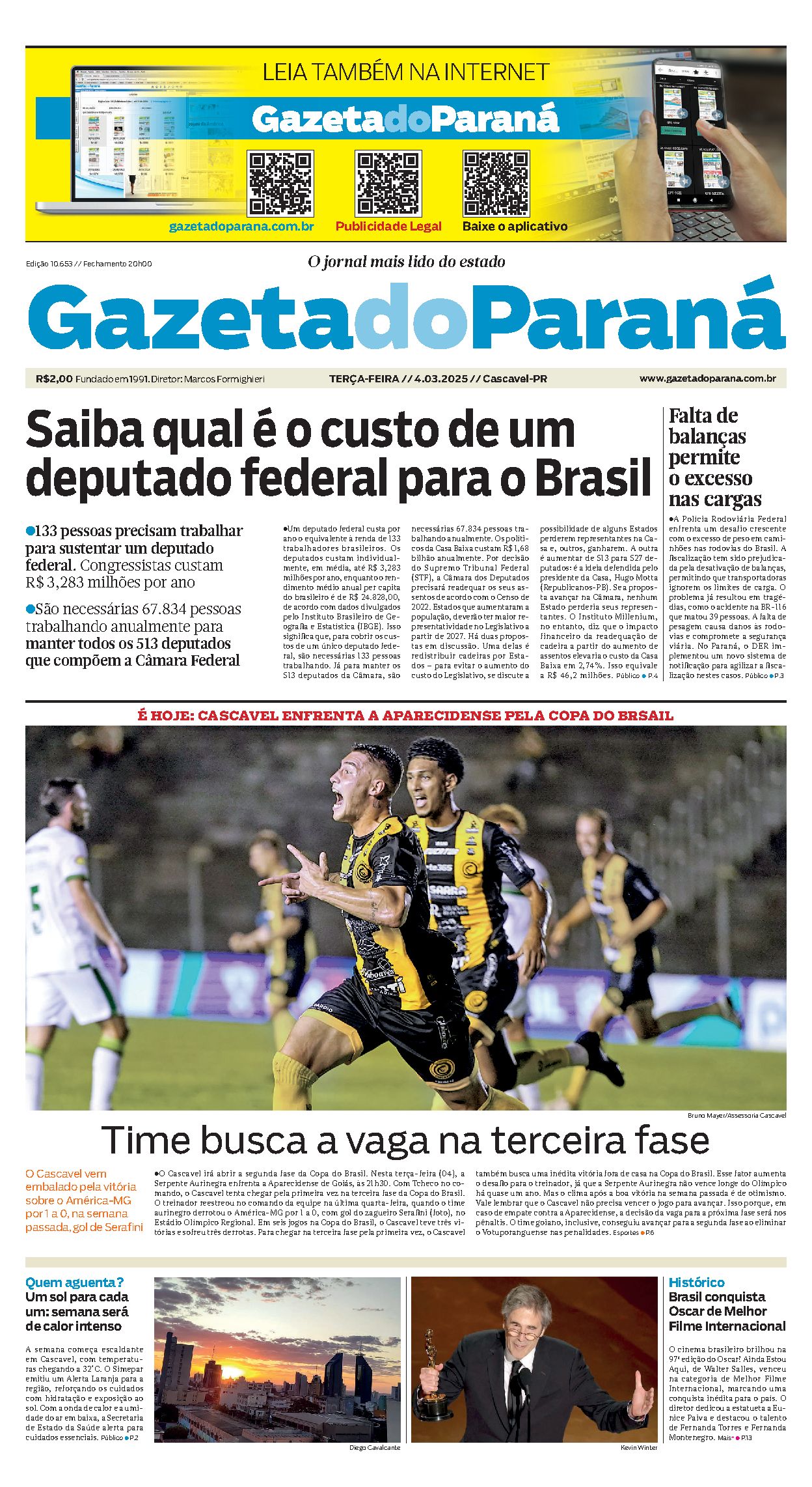 Capa da edição 10653