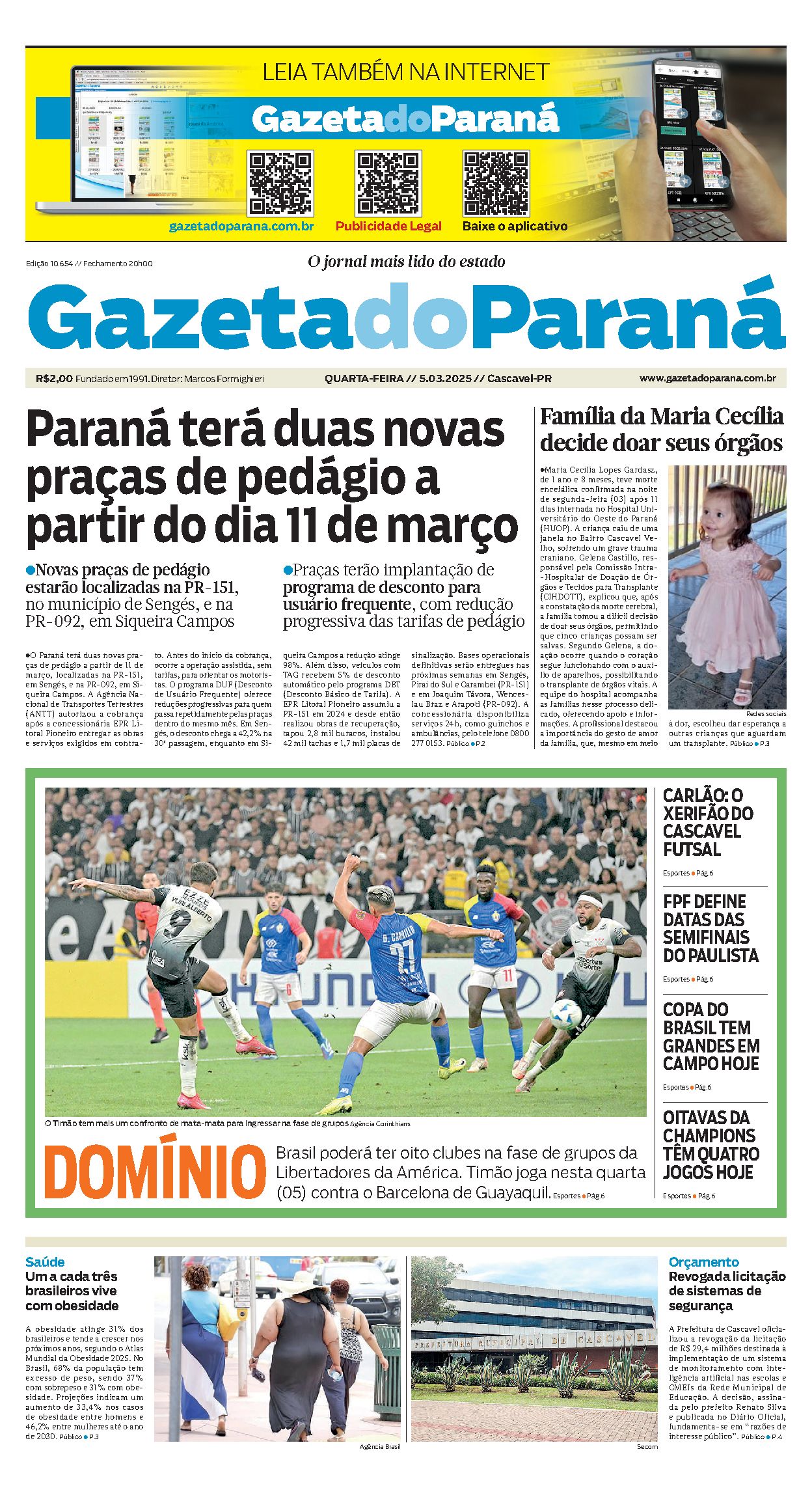 Capa da edição 10654