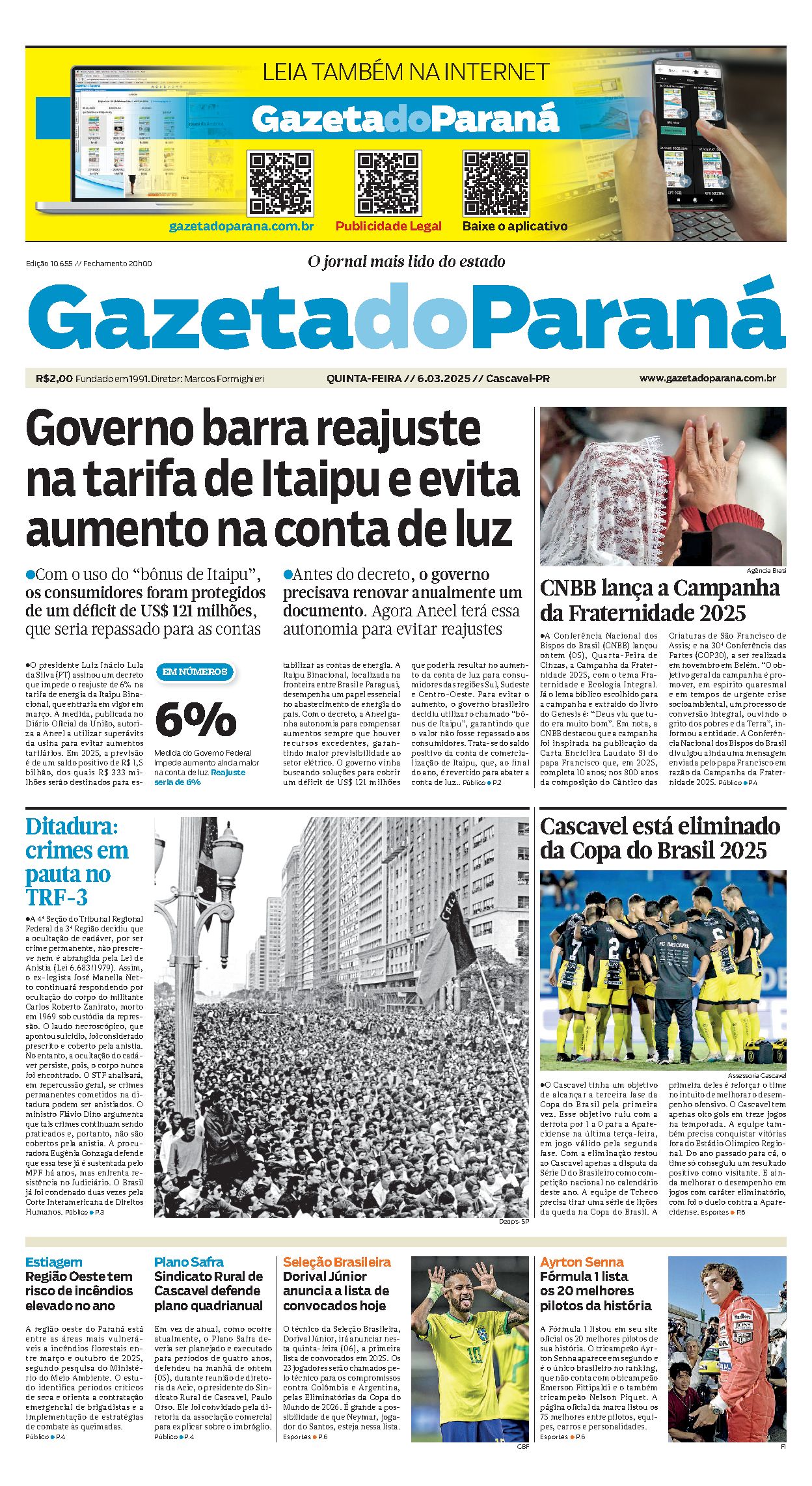 Capa da edição 10655