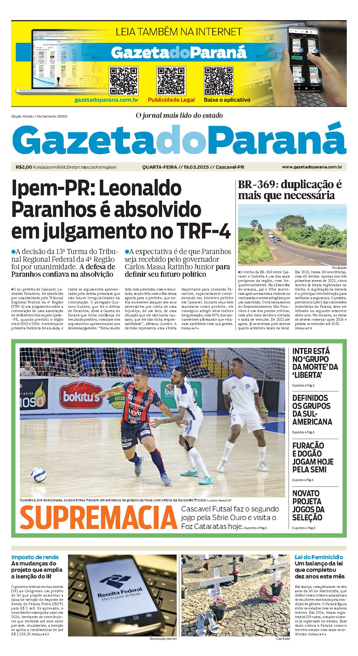 Capa da edição 10066