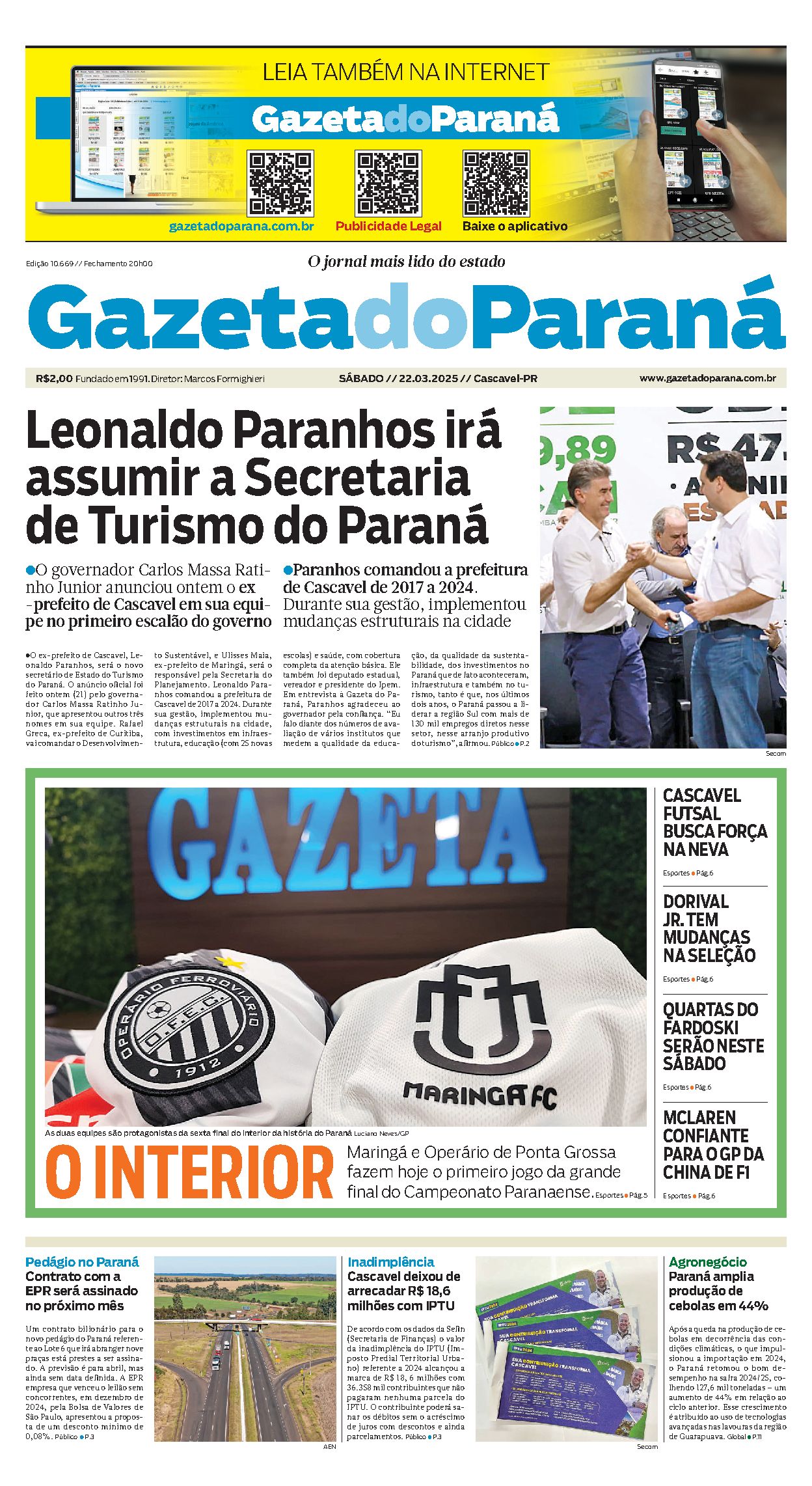 Capa da edição 10669