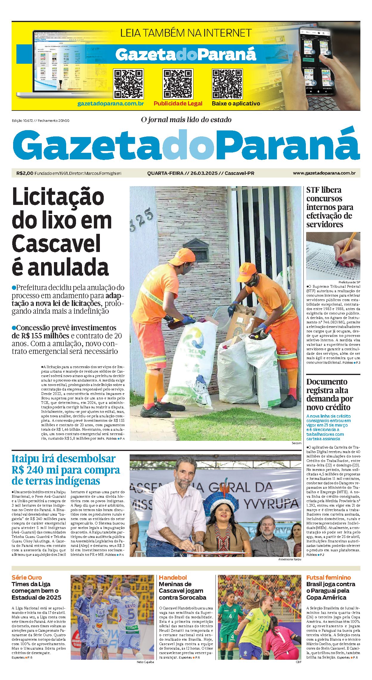 Capa da edição 10672