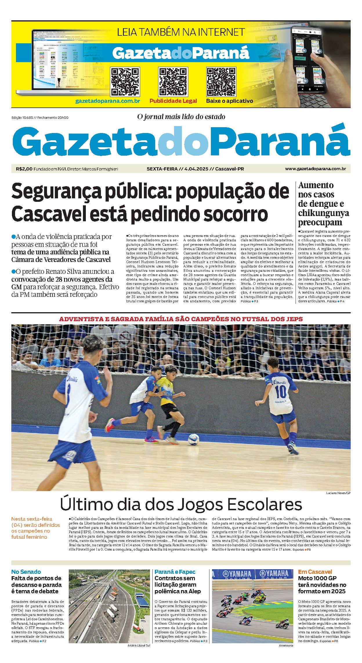Capa da edição 10680