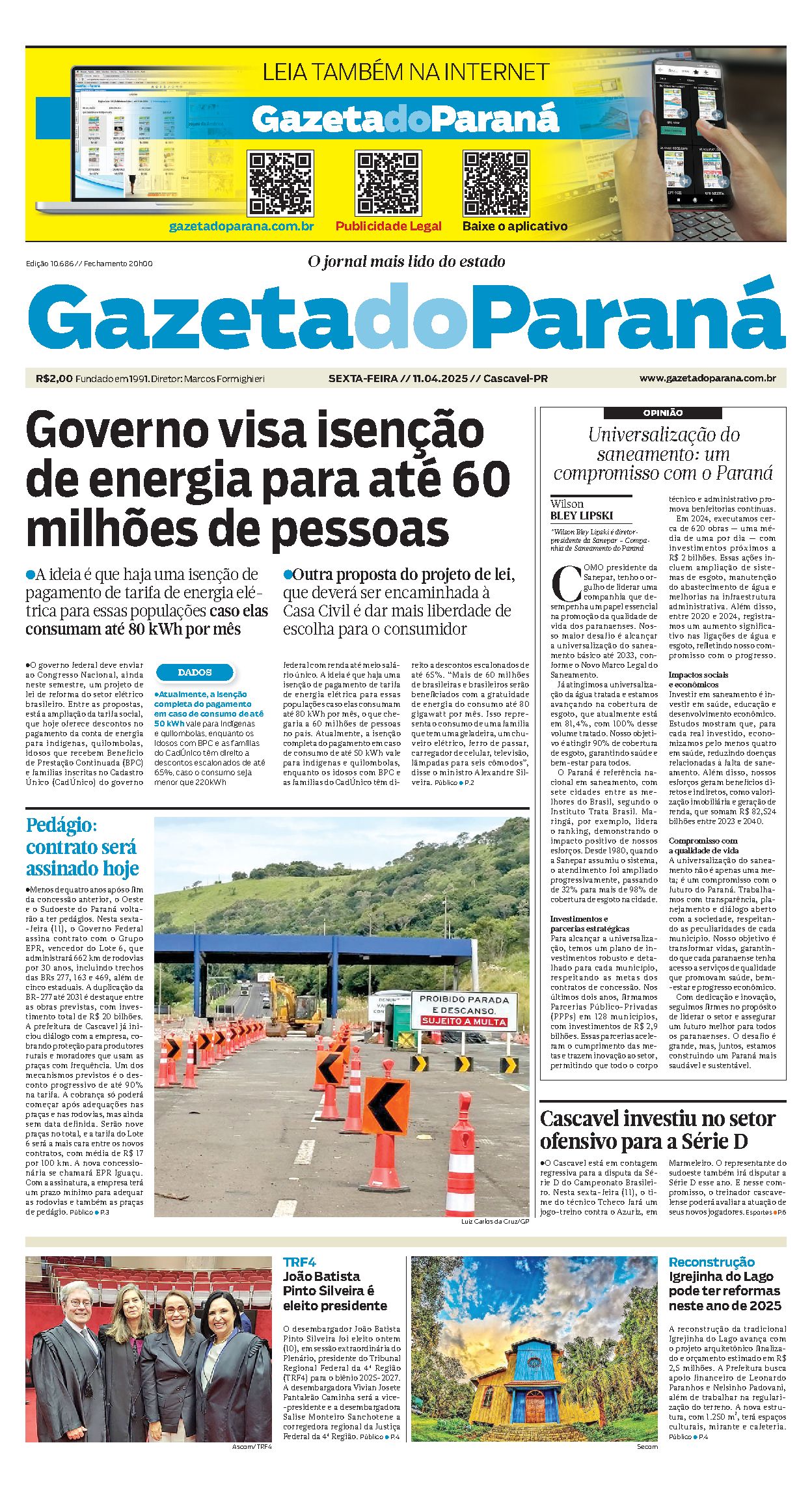 Capa da edição 10686