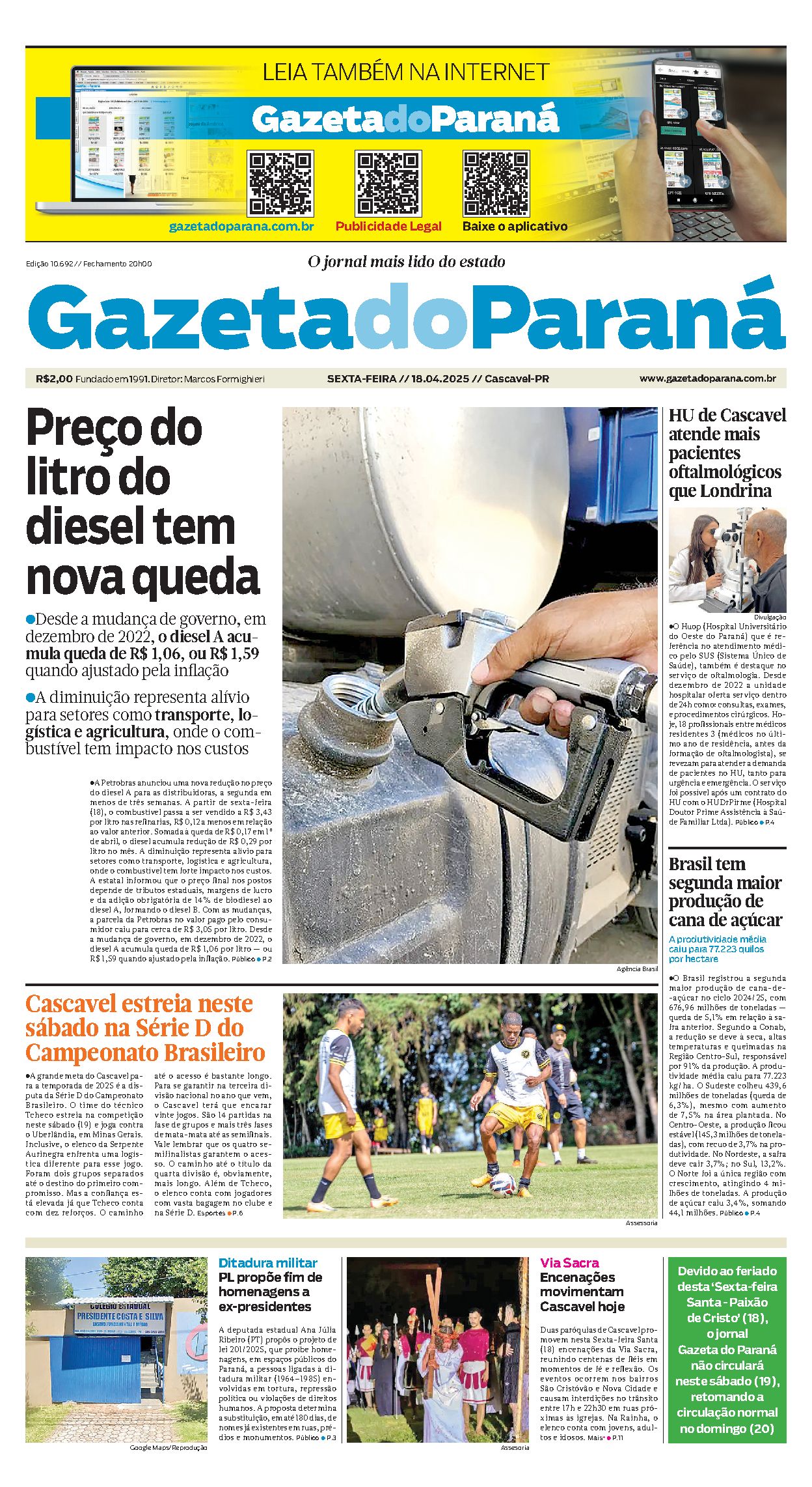 Capa da edição 10692