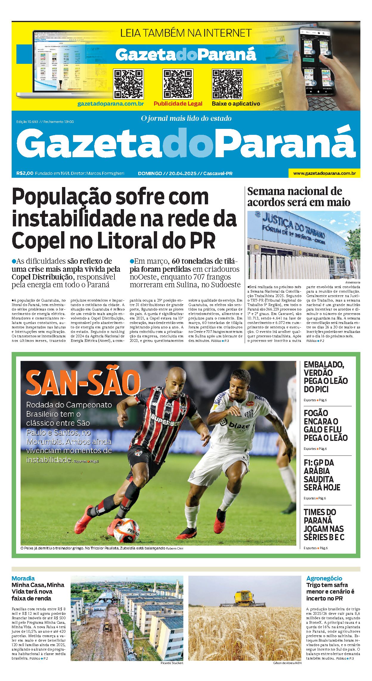 Capa da edição 10693