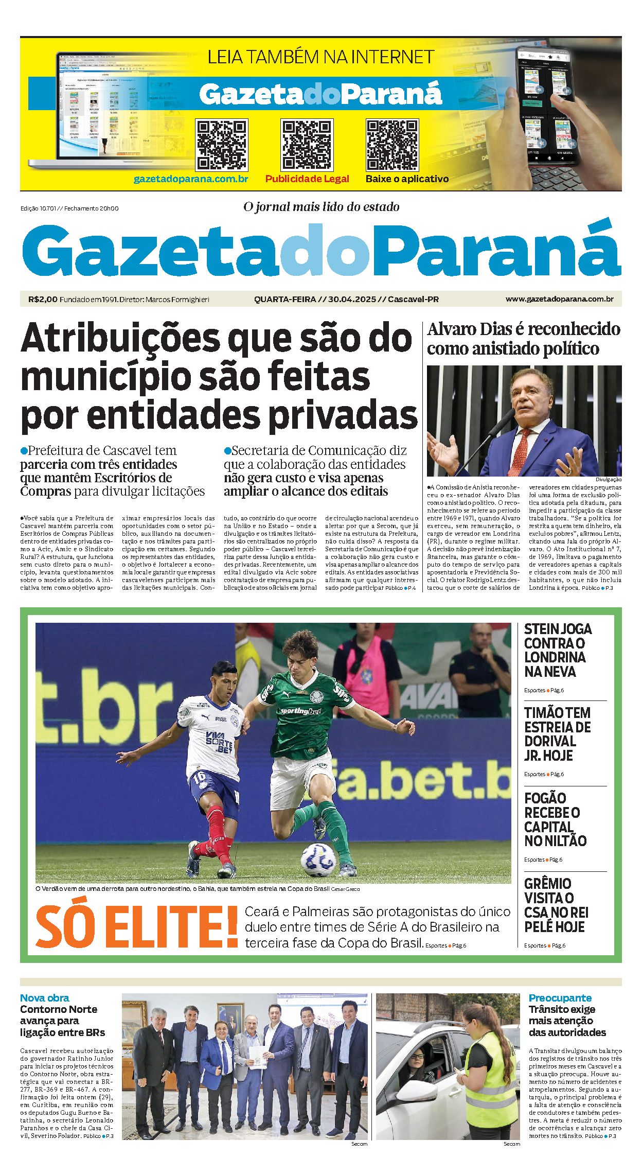 Capa da edição 10701