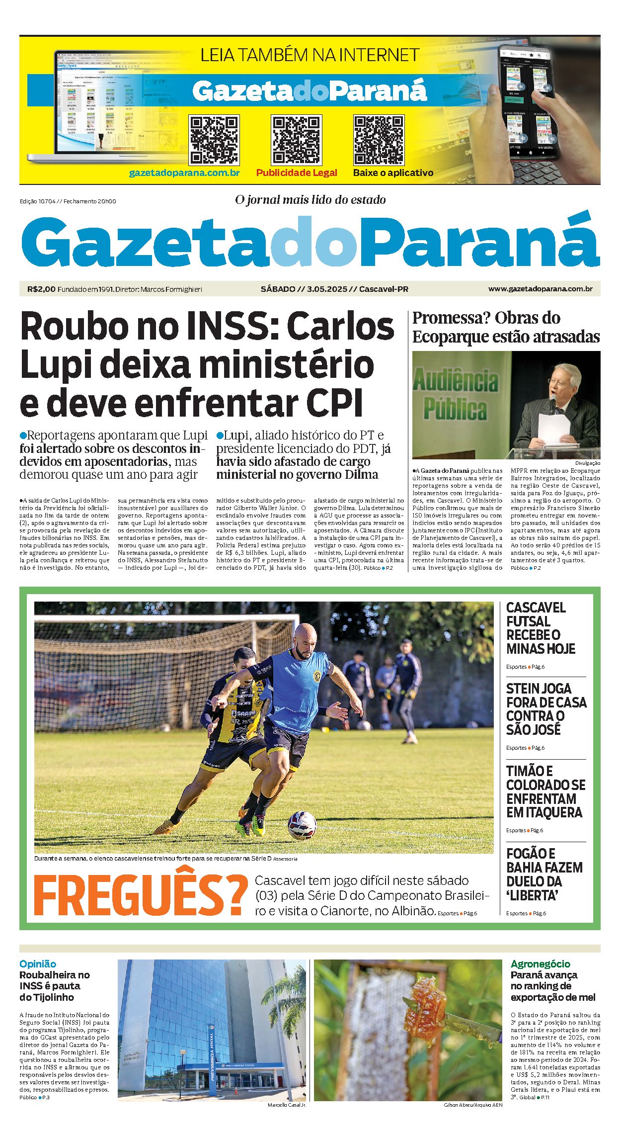 Capa da edição 10704