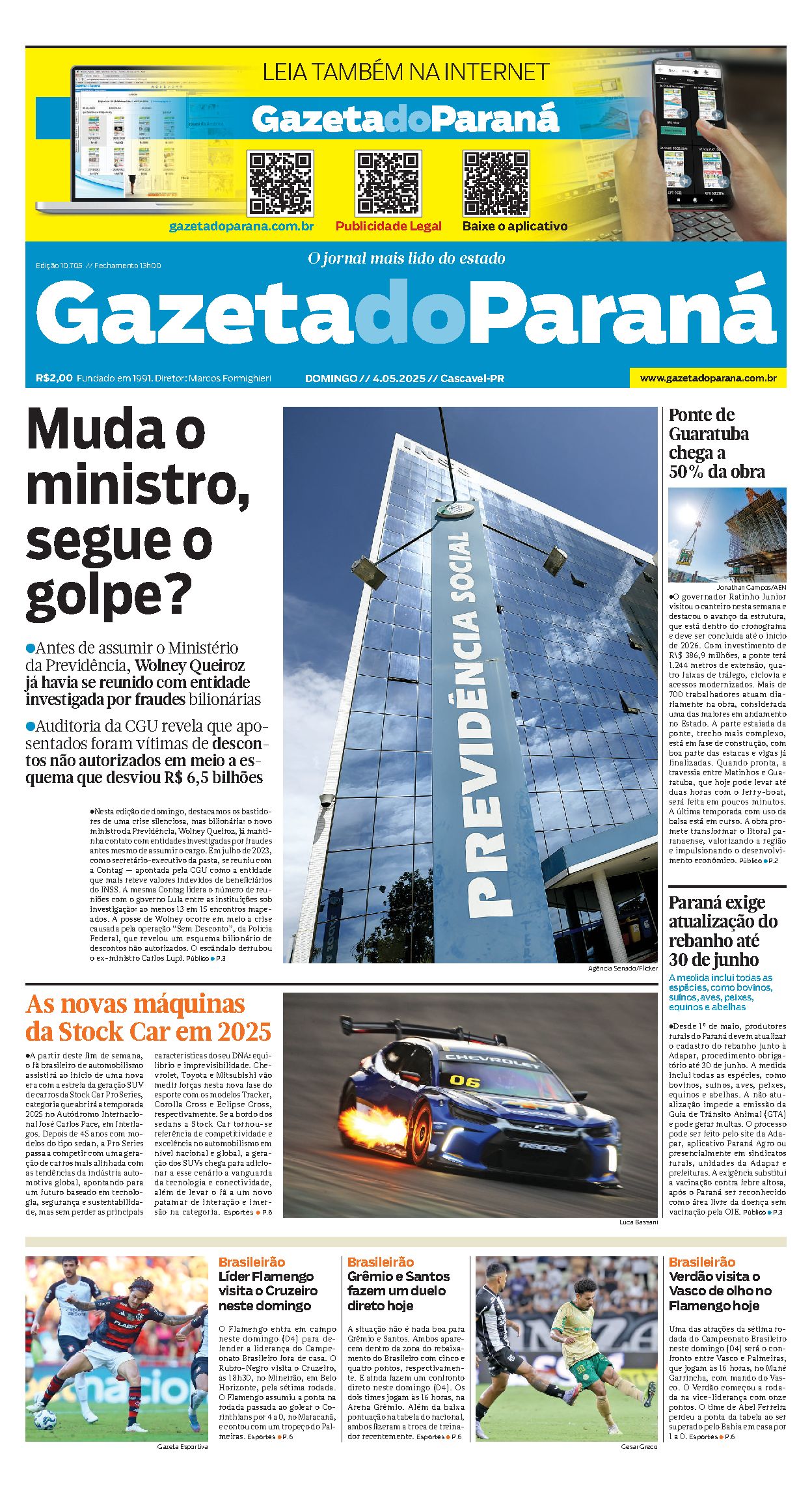 Capa da edição 10705