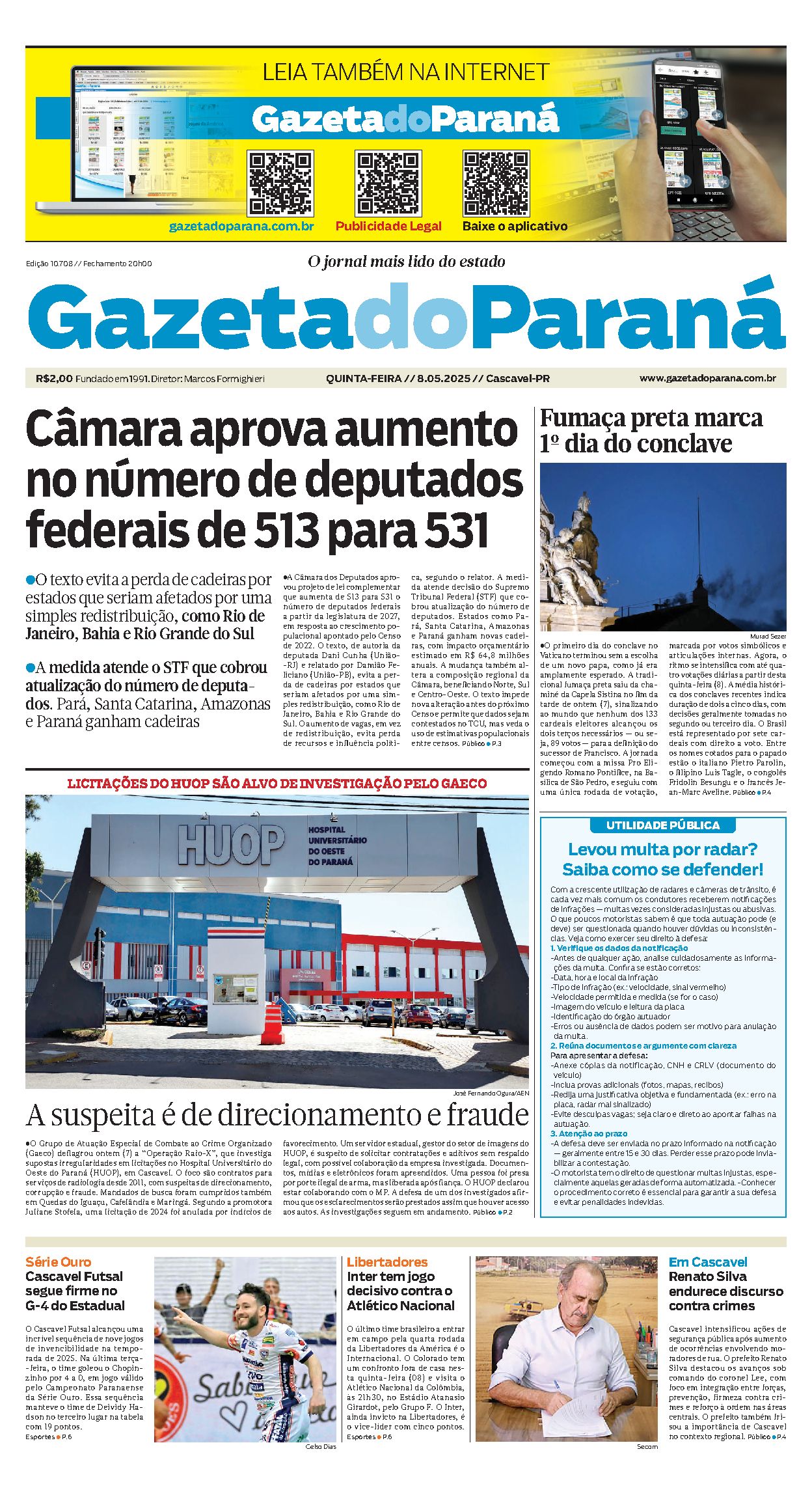 Capa da edição 10708