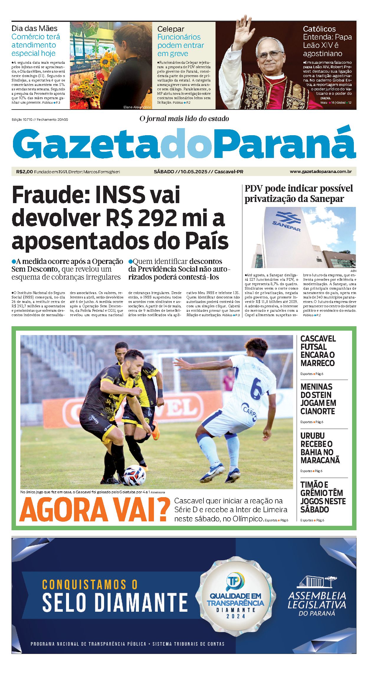 Capa da edição 10710