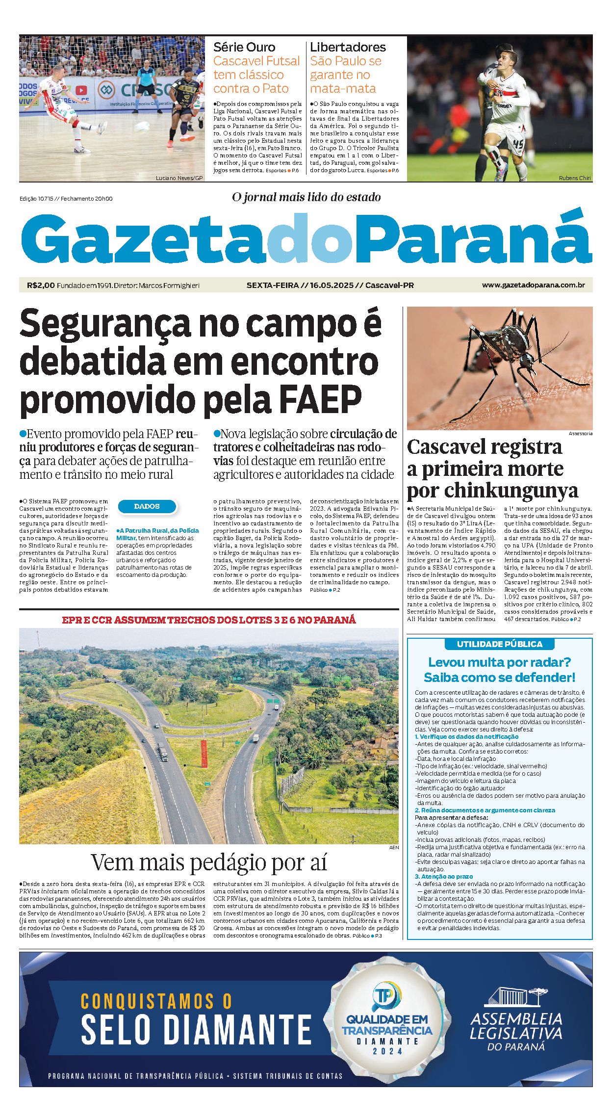 Capa da edição 10715