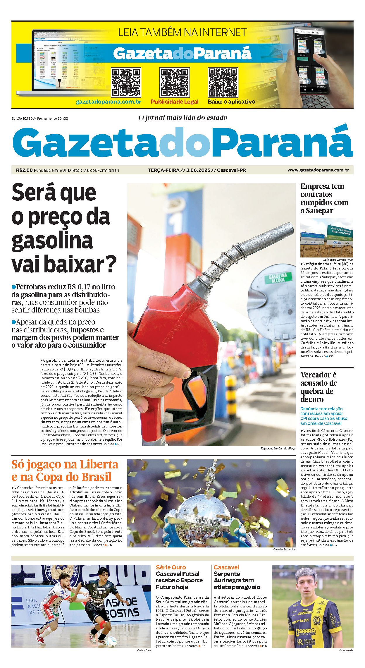 Capa da edição 10730