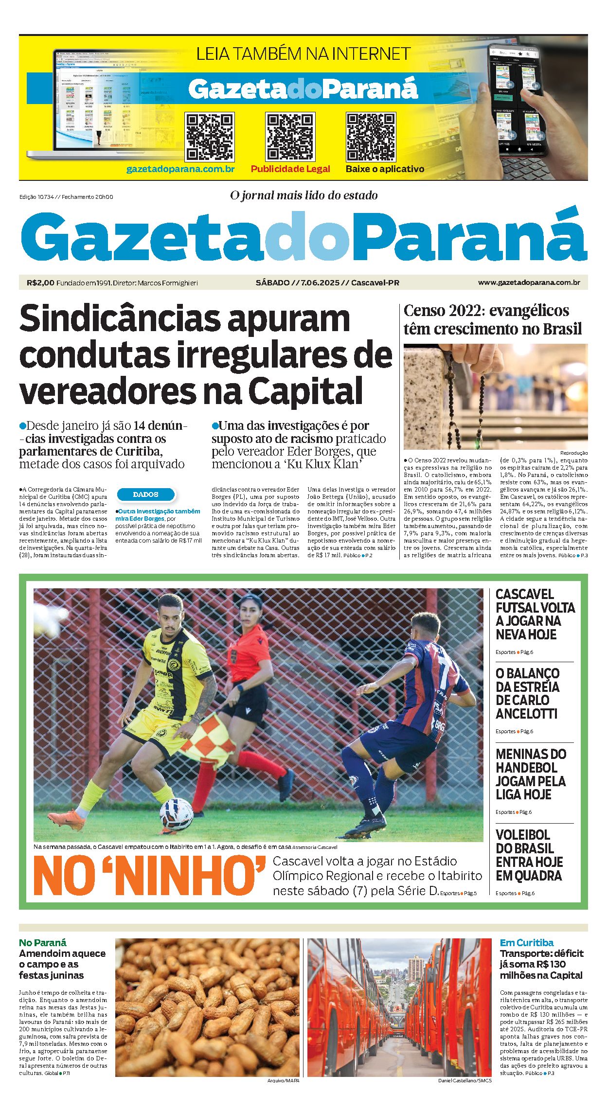 Capa da edição 10734